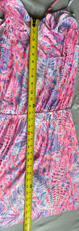 Lilly Pulitzer Women's Zana Romper Raz Berry Sea You Soon Shell Medium M Purple