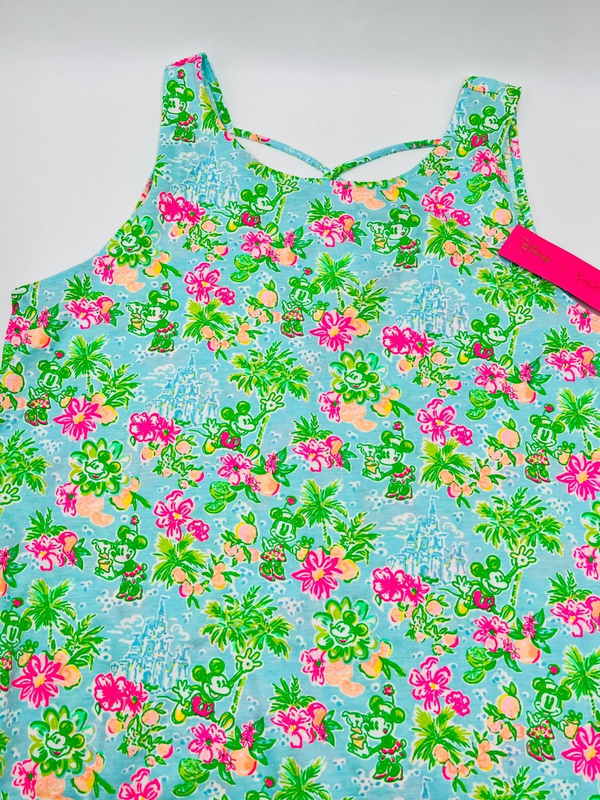 Lilly Pulitzer X Disney Parks Mickey Minnie Castle KRISTEN Dress SMALL NEW