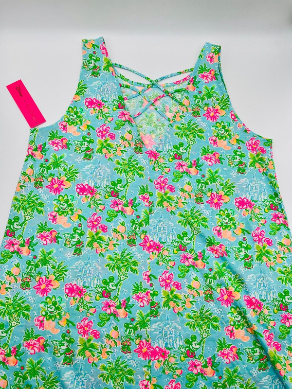 Lilly Pulitzer X Disney Parks Mickey Minnie Castle KRISTEN Dress SMALL NEW