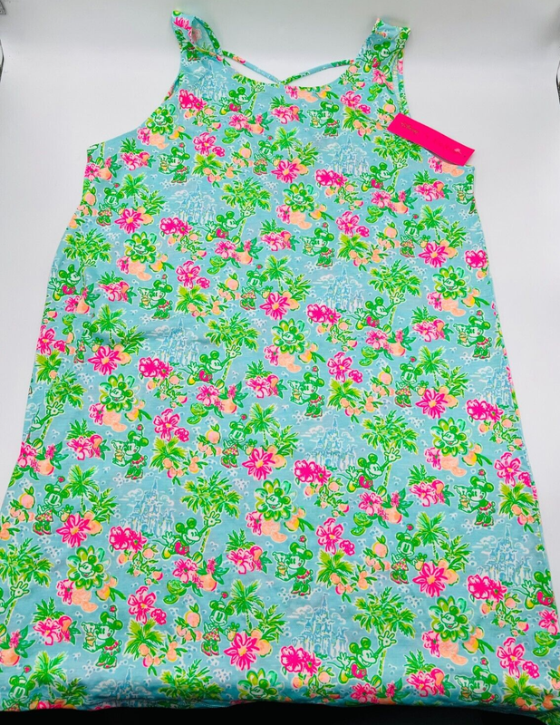 Lilly Pulitzer X Disney Parks Mickey Minnie Castle KRISTEN Dress SMALL NEW