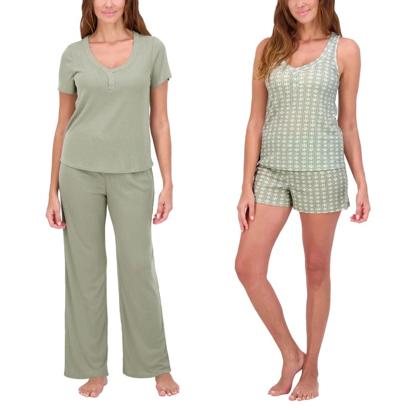 Live2Lounge Women’s 4-piece Pointelle Lounge Set K23
