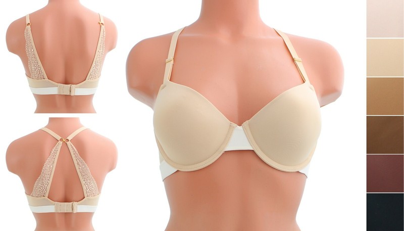 Lively Wired Bra 42582 Convertible Straps Elastic Band Back Lace Detailing