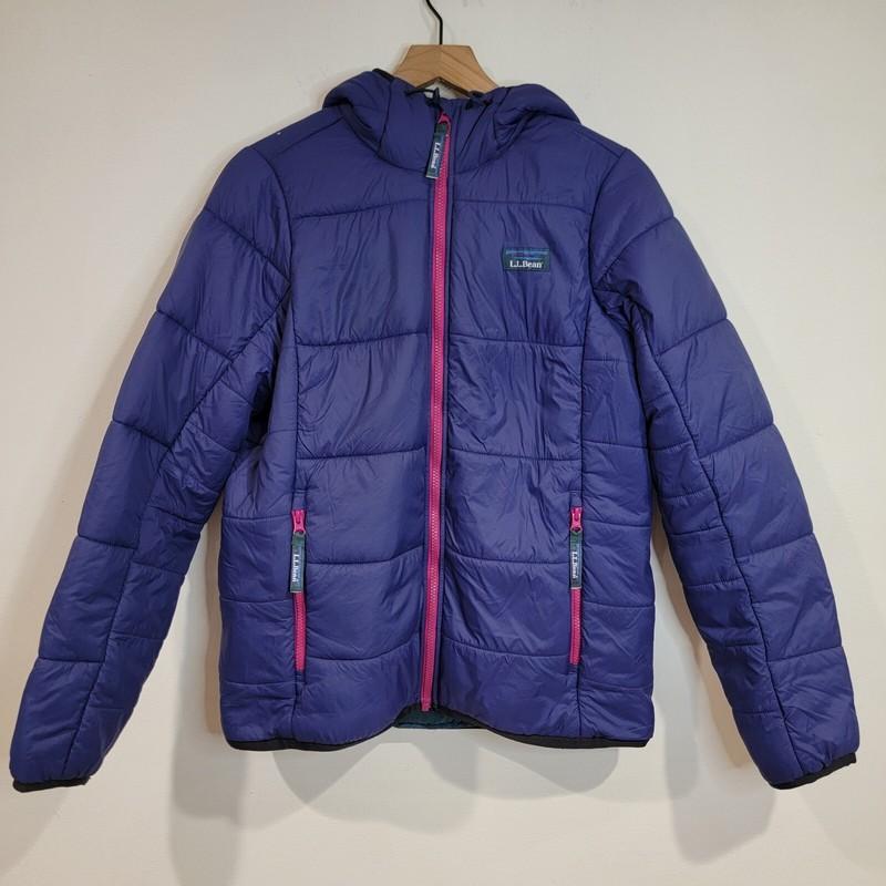 LL. Bean Katahdin Women’s Medium Primaloft Puffer Jacket Purple Coat