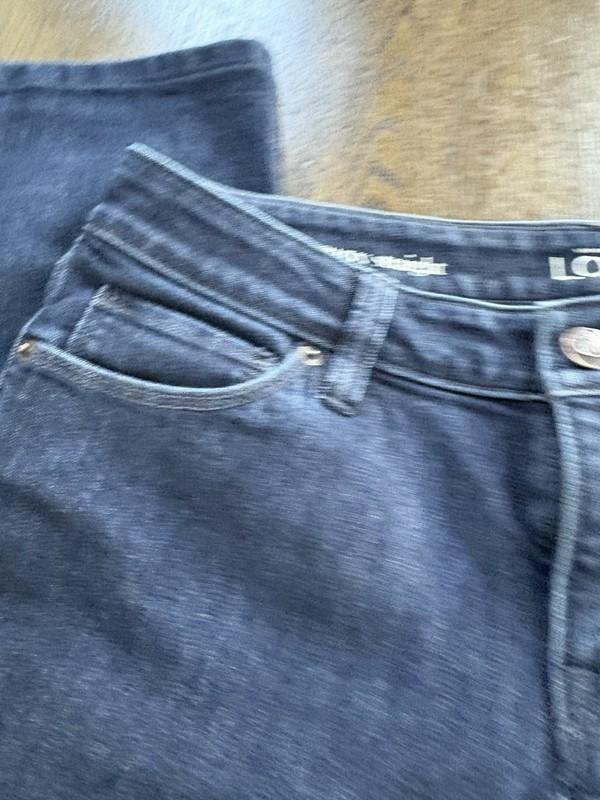 LOFT Curvy Jeans Women's 4/27 Blue Dark Wash Stretch High-Rise Cotton EUC