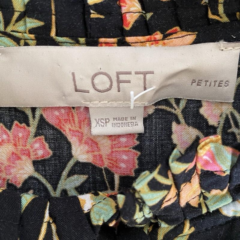 Loft Floral Long Sleeve Summer Dress Petite Size XSP