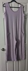Loft Lavender Jumpsuit Loung Wear Pockets Crop Legs Size XL