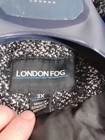 London Fog Wool Blend Coat Tweed Peacoat Size 3XL Jacket Black White