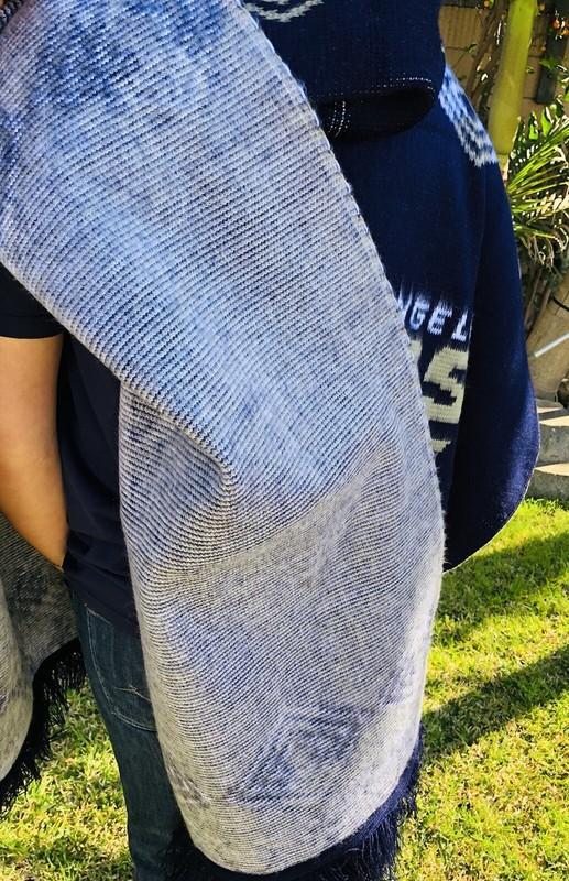 Los Angeles Rams Alpaca Wool Poncho Unisex Made In Ecuador