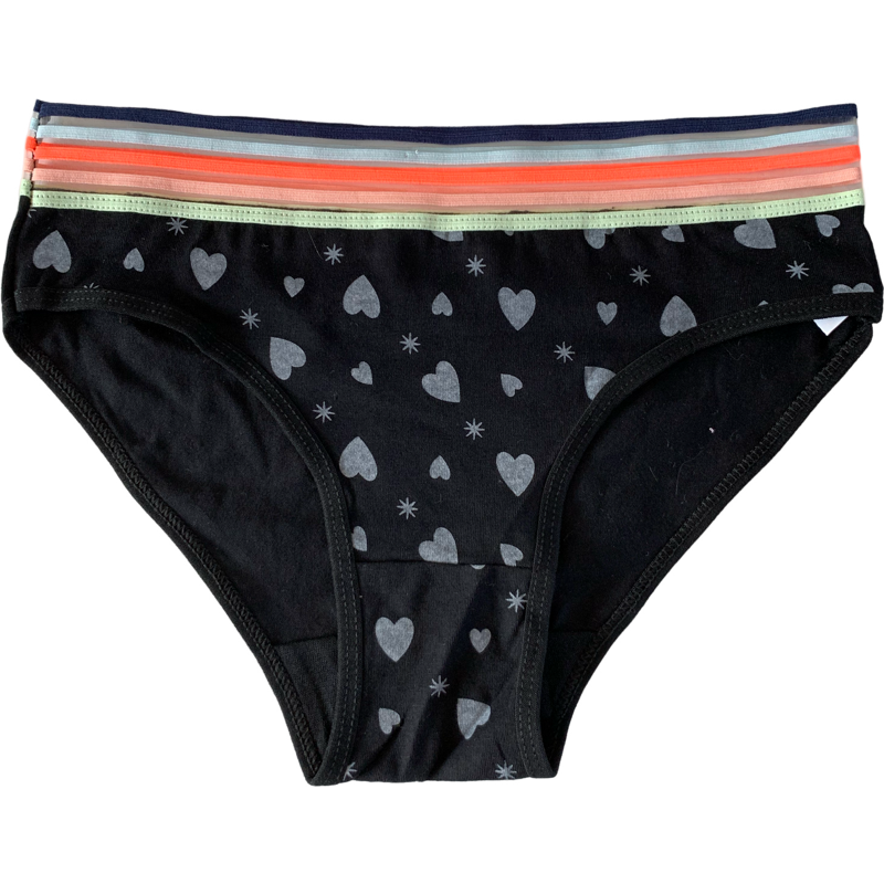 LOT 5 Women Bikini Panties Brief Floral Cotton Underwear Size S M L XL #6874