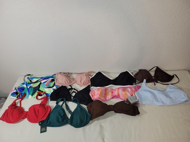 Lot of 10 Women's Target Swim Tops Size XL. Brand New ³⁰