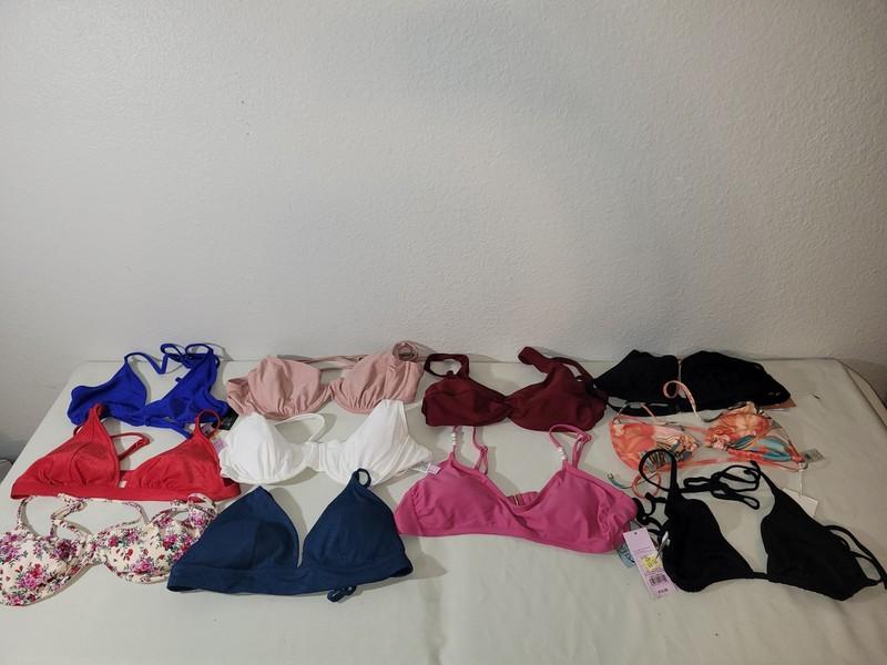 Lot of 11 Women's Target Swim Tops Size XL. Brand New ³²