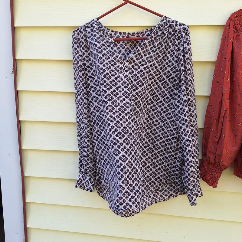 Lot Of 3 L Tops Long Puff Sleeve Smocked Boho Festival Hippie Fairy Cottagcore