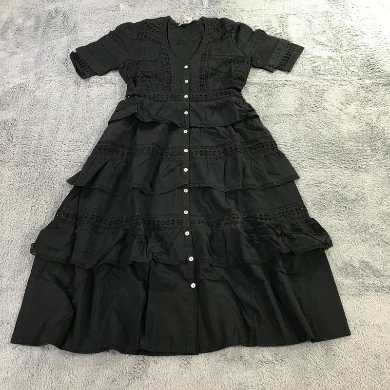 LOVE SHACK FANCY Dress Womens 2XS XXS Rebecca Cotton Eye Lit Casual Ladies S3