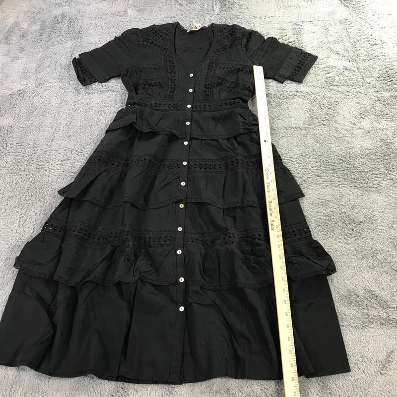 LOVE SHACK FANCY Dress Womens 2XS XXS Rebecca Cotton Eye Lit Casual Ladies S3