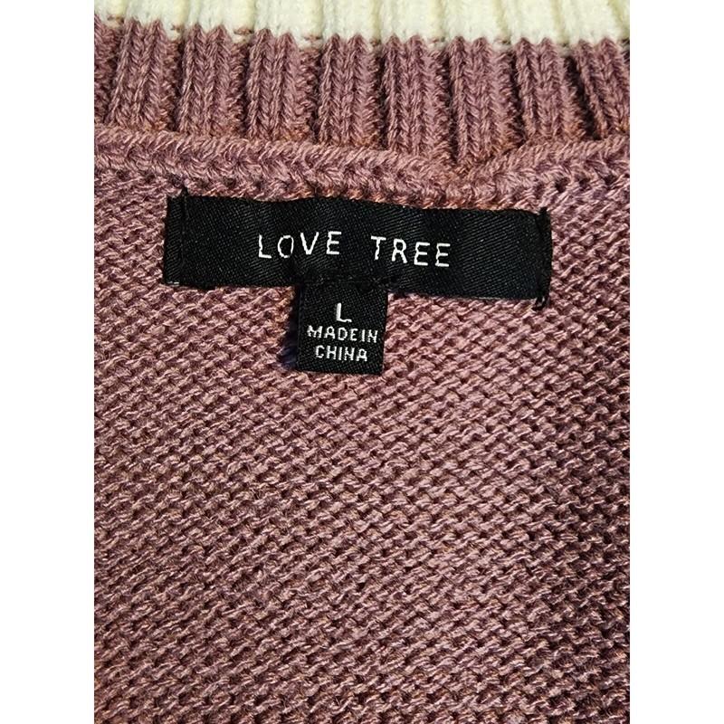 Love Tree Women's Size L Purple Floral Vest