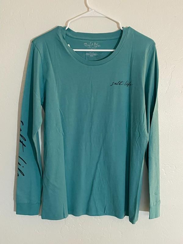 LS219XL- NWT Salt Life Women Long Sleeve T-Shirt Size XL "Escape To Paradise"