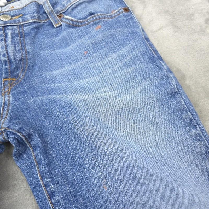 Lucky Brand Dungarees Jeans Womens 27 Blue Midrise Flare Stretch Denim 5 Pocket