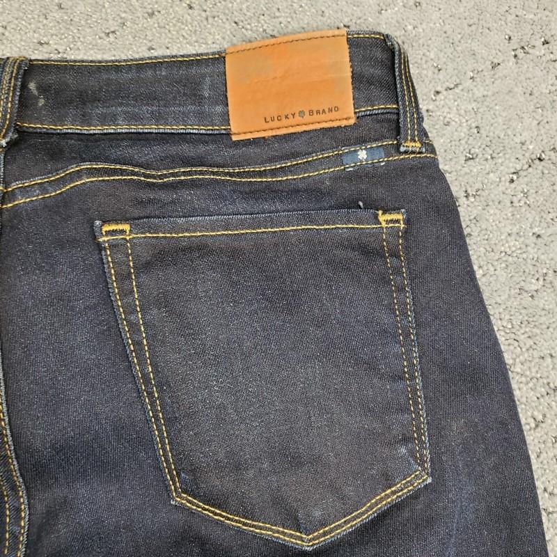 Lucky Brand Lolita Boot Low Rise Jeans Womens Size 6 Blue Dark Wash Denim