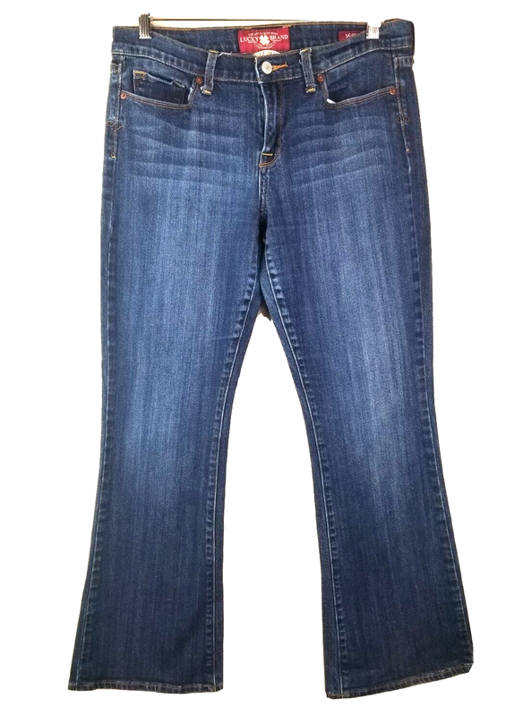 Lucky Brand Sofia Boot Jeans Women's 31 Regular Dark Flare Bootcut 12 Stretch