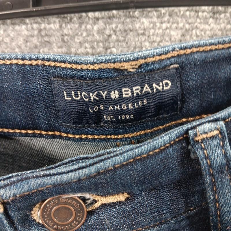 Lucky Brand Sweet Jeans Womens 8/29 Blue Denim Cotton Mid Rise Straight Leg