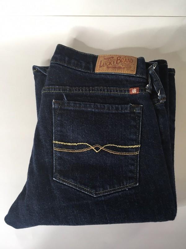 Lucky Brand Women Jeans Size 2/26 Dark Blue Southside Zoe Flare