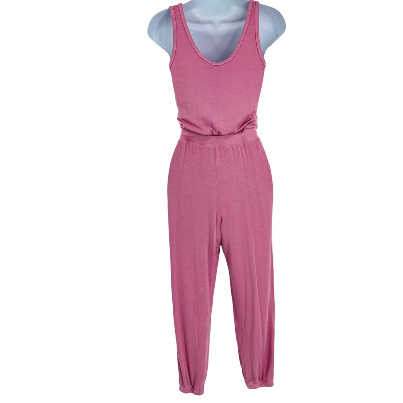 Lulu’s Winslet Pink Soft Knit Sleeveless Romper Barbiecore Jumpsuit XS NWT