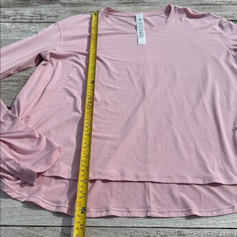 Lululemon Modal Relaxed-Fit Lounge Long Sleeve Pink Haze Size 8 NWT