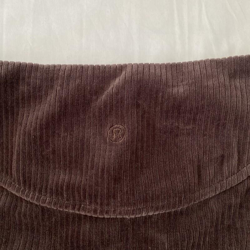 Lululemon Scuba Mid-Rise Mini Skirt Velvet Cord Riverstone SZ6- LW8AJDS RVSN