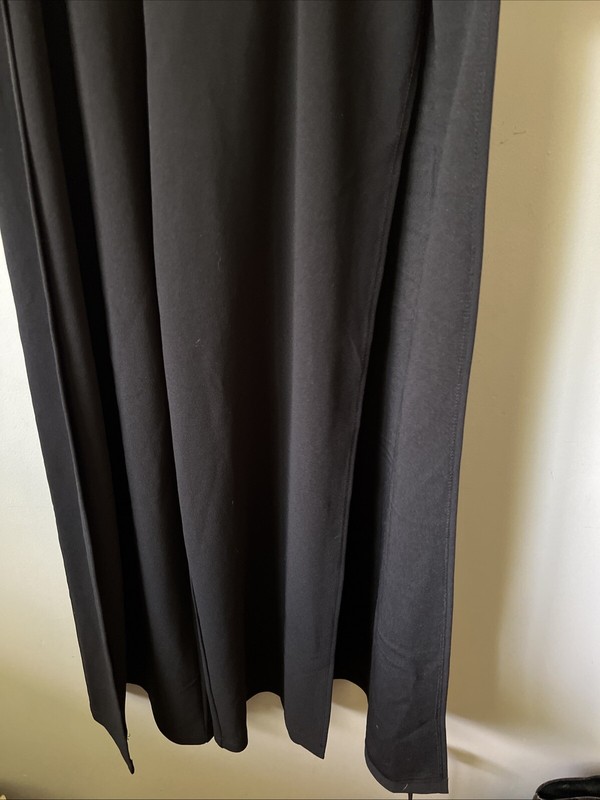 Lulus Make Your Statement Black Strapless Cutout Wide-Leg Jumpsuit Size Large L
