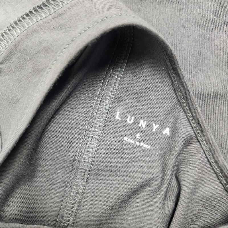 Lunya Organic Pima Racer Tank Gray Size Large NWOT Pocket