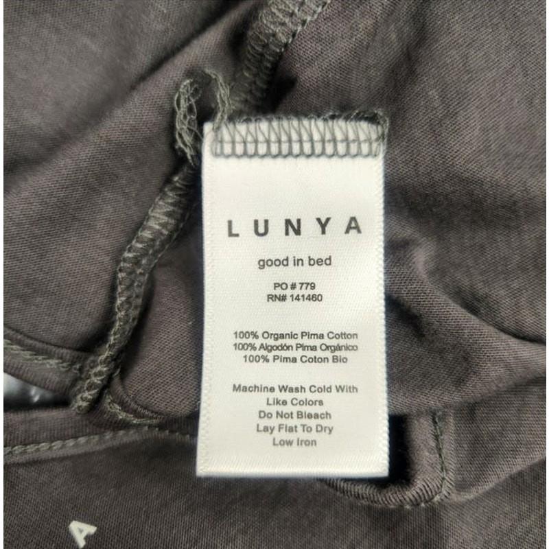 Lunya Organic Pima Racer Tank Gray Size Large NWOT Pocket