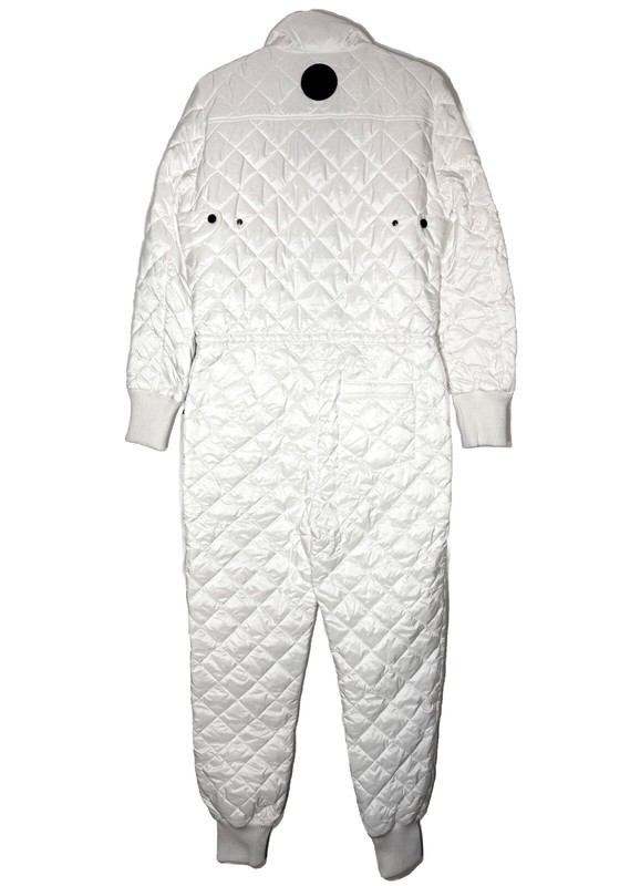 LUXTON Womens Original Quilted Ski Jumpsuit No. 1.2 White (MSRP $850)