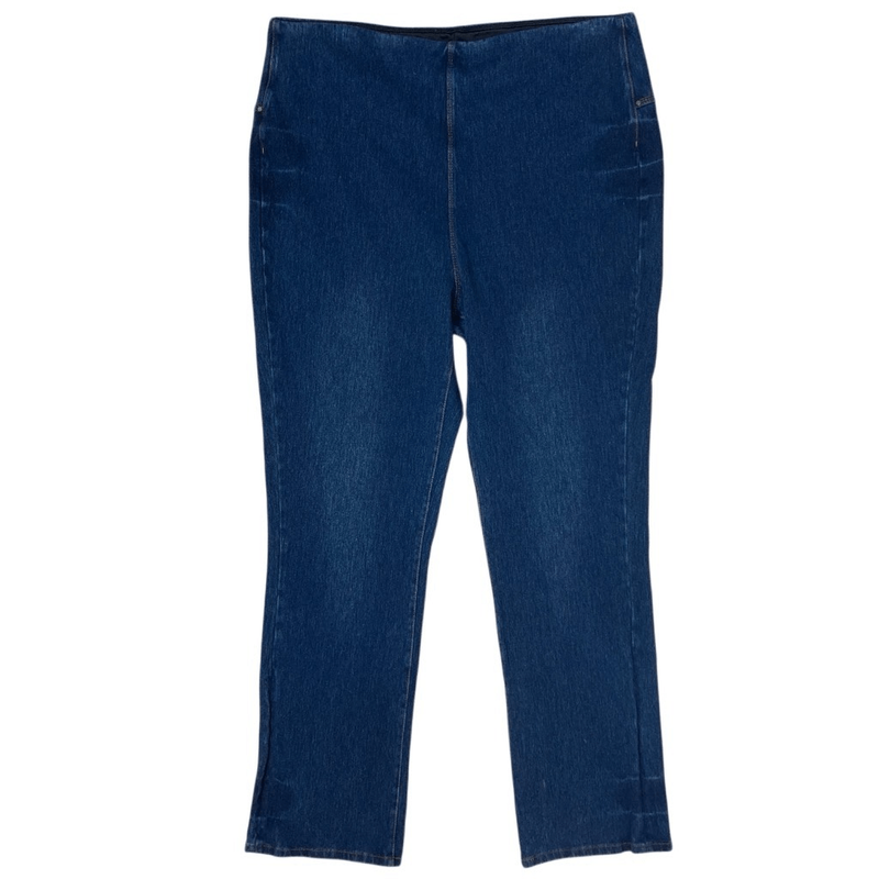 Lysse 1X Boyfriend Denim Pant Mid Wash Jeans Comfort Jeggings Pockets Cuffed
