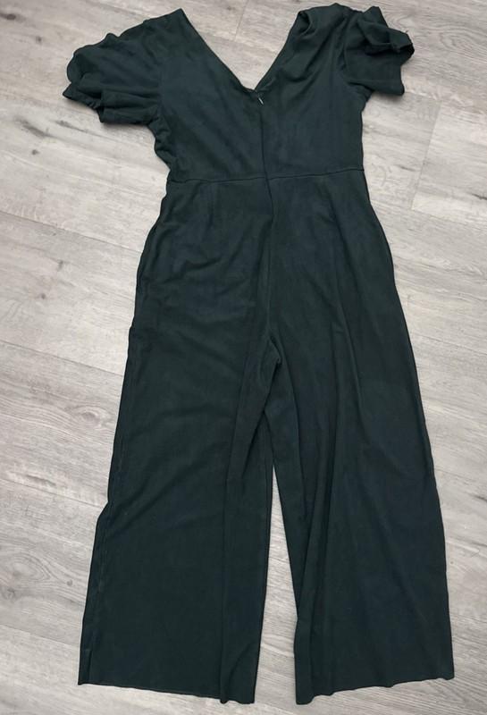 Lysse Lucia Vegan Suede Jumpsuit In Emerald Green Size M