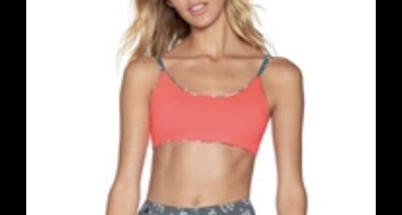 Maaji Bouquet Twister Bralette Bikini Swim Reversible Top: Small NEW 446