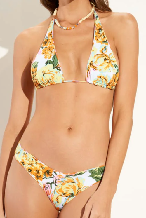 Maaji Peace Out Andy Reversible Top Sz XL & High Leg Cheeky Bikini Bottom Sz M