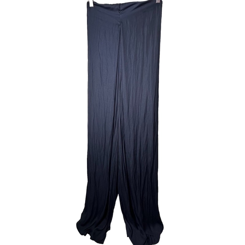 Mable Jumpsuit Womens Blue Strapless Smocked Palazzo Vacation Cruise Small