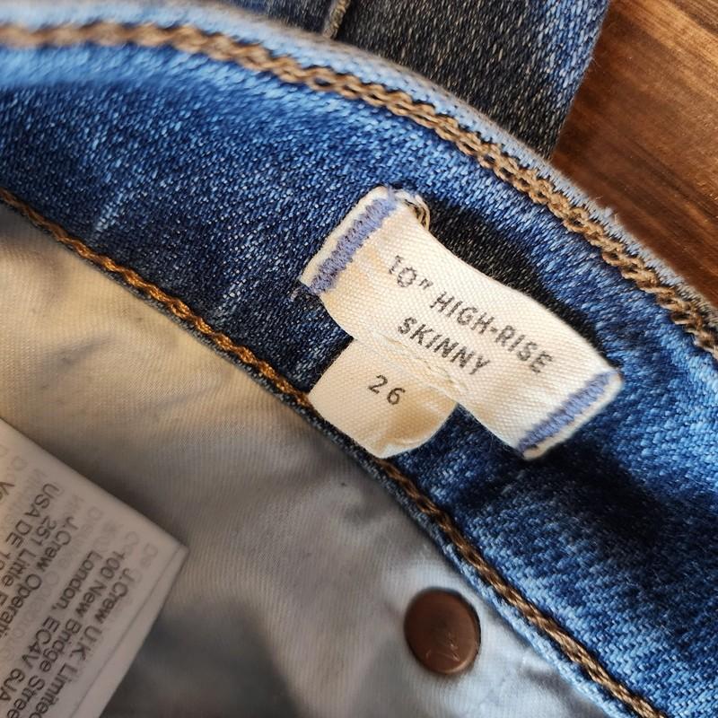 Madewell 10" High Rise Skinny Jeans Size 26 Euc