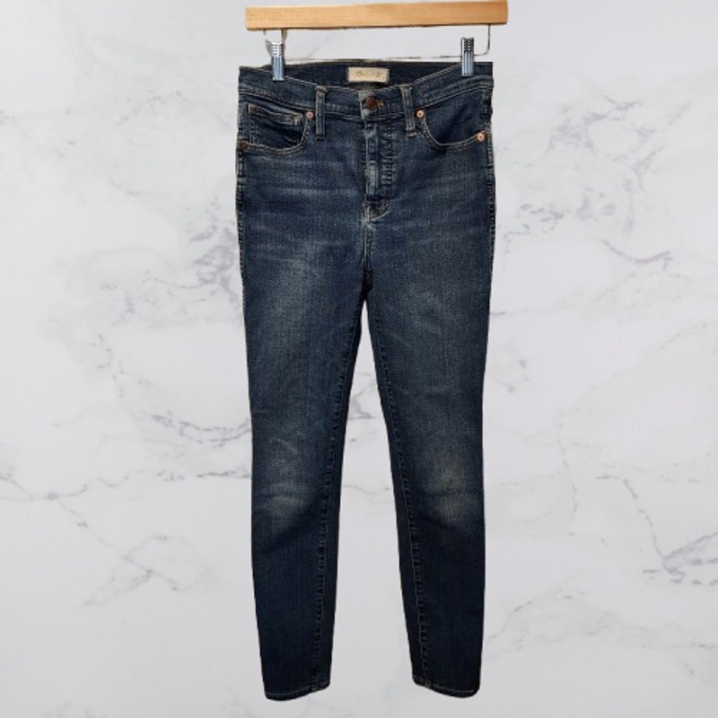 Madewell 10" High Rise Skinny Jeans Size 26 euc