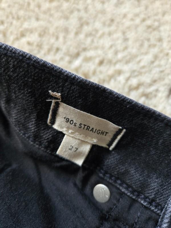 Madewell 90s Straight Jeans Womens 27 Gray