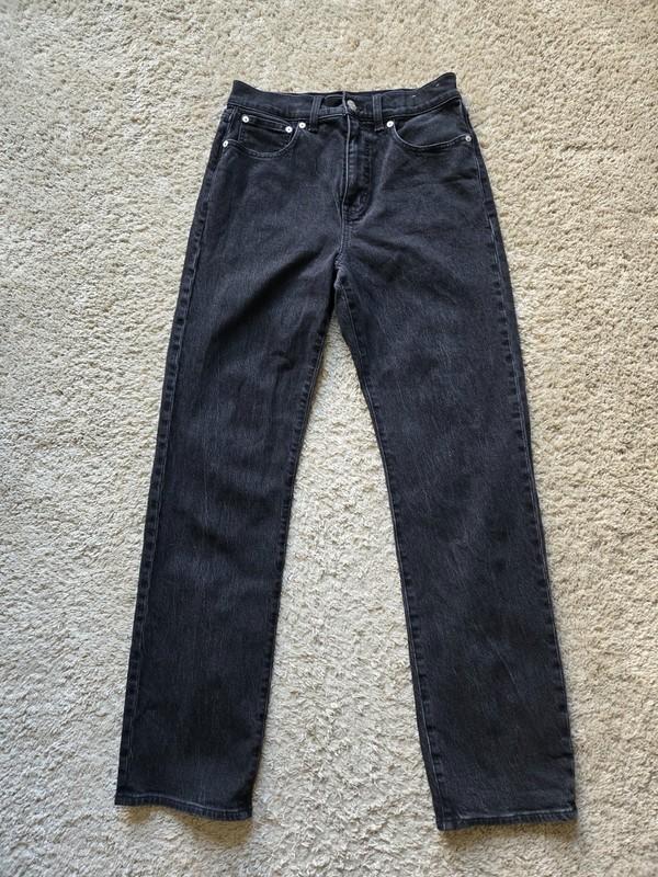 Madewell 90s straight jeans womens 27 gray
