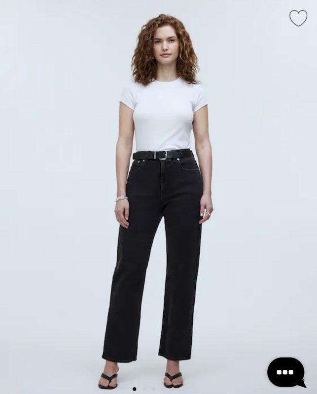 Madewell Curvy 90s Straight Leg Full Length Jeans Black Size 29 NM273 Madewell Curvy 90s Straight Leg Full Length Jeans Black Size 29 NM273