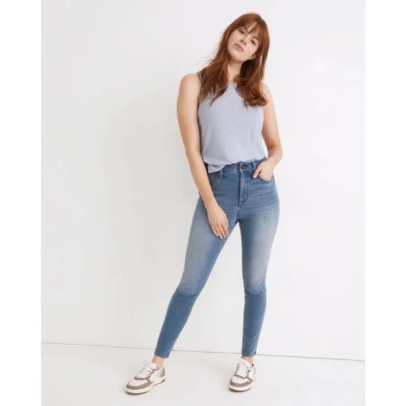 Madewell Curvy Roadtripper Jeggings In Sunbury Wash Women Size 28