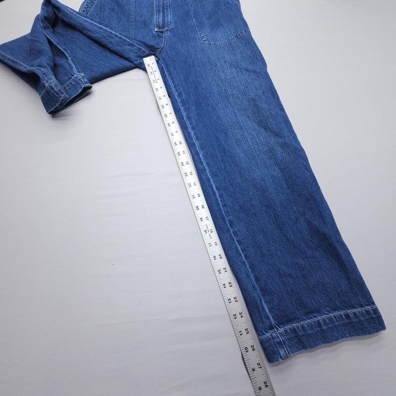 Madewell Denim Jumpsuits Coveralls Womens Medium Blue 100% Cotton 27" Inseam EUC