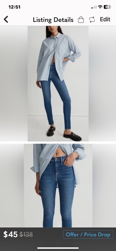 Madewell High Rise Skinny Jeans