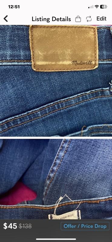 Madewell High Rise Skinny Jeans