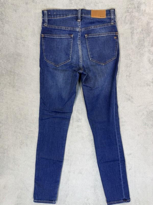 Madewell Jeans Womens 24 Blue Dark Wash Roadtripper High Rise Skinny Regular
