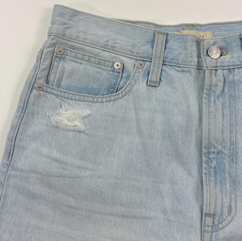 Madewell Perfect Vintage Straight Womens 28 Distressed Ripped Jeans Light Wash