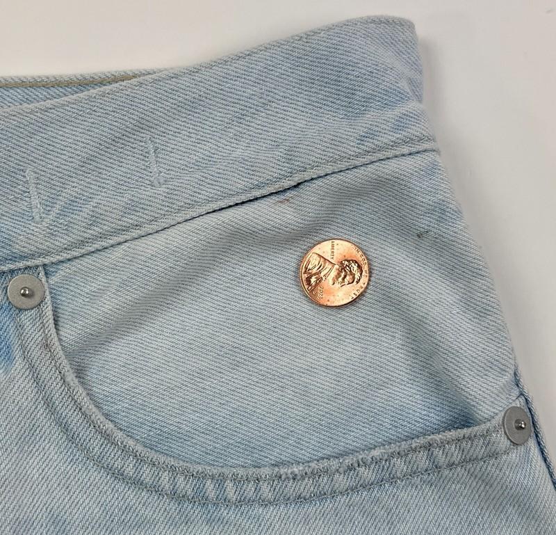 Madewell Perfect Vintage Straight Womens 28 Distressed Ripped Jeans Light Wash