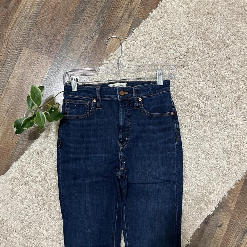 Madewell Size 24 Dark Wash Curvy High Rise Skinny Jeans